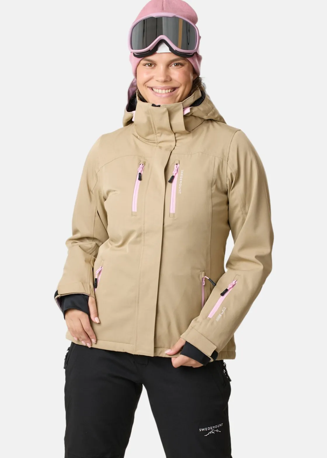 New Swedemount Cervinia Jacket W Beige/Light Pink
