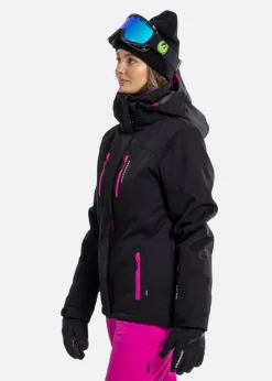 Best Swedemount Cervinia Jacket W Black/Fresh Pink