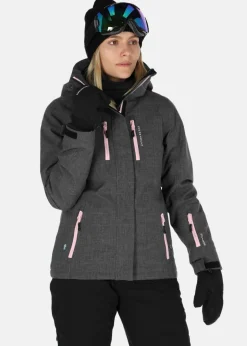 Swedemount Cervinia Jacket W Charcoal Melange/Lt.Pink