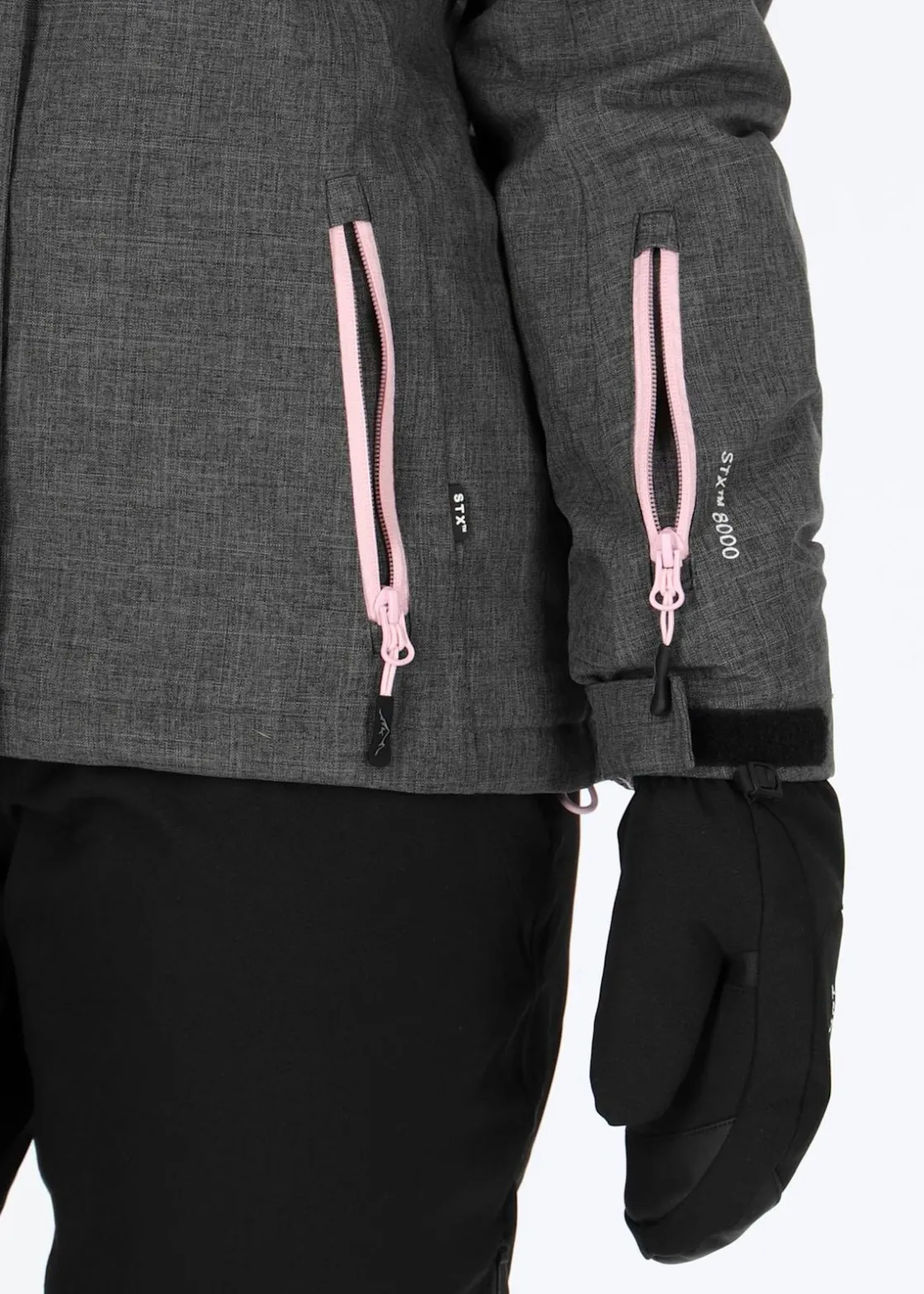Swedemount Cervinia Jacket W Charcoal Melange/Lt.Pink