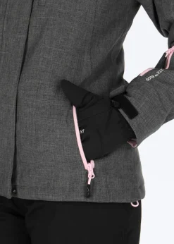 Swedemount Cervinia Jacket W Charcoal Melange/Lt.Pink