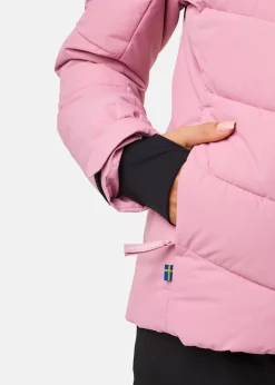 New Swedemount Cervinia Puffer Ski Jacket W Dusty Rose