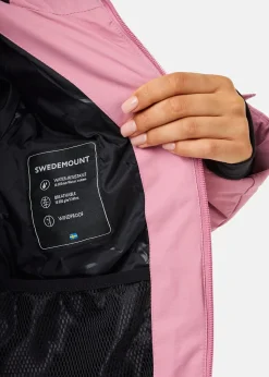 New Swedemount Cervinia Puffer Ski Jacket W Dusty Rose