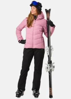 New Swedemount Cervinia Puffer Ski Jacket W Dusty Rose