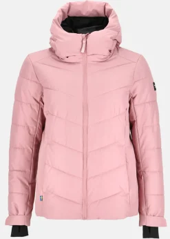 New Swedemount Cervinia Puffer Ski Jacket W Dusty Rose