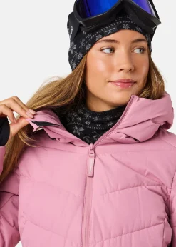 New Swedemount Cervinia Puffer Ski Jacket W Dusty Rose
