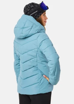 Clearance Swedemount Cervinia Puffer Ski Jacket W Dusty Seaweed