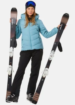 Clearance Swedemount Cervinia Puffer Ski Jacket W Dusty Seaweed