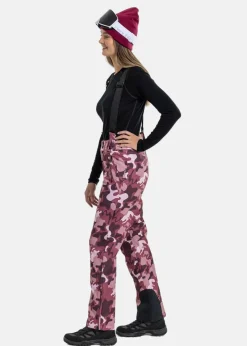New Swedemount Cervinia Ski Pants W Pink Camouflage