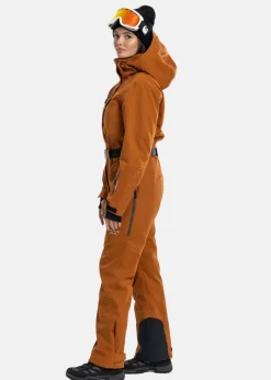 Best Swedemount Cervinia Skisuit Long W Sugar Almond/Charcoal Melange