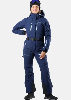 Online Swedemount Cervinia Skisuit Long W Navy Melange/Lt Blue