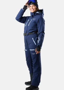Online Swedemount Cervinia Skisuit Long W Navy Melange/Lt Blue