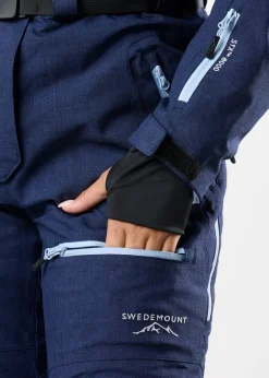 Online Swedemount Cervinia Skisuit Long W Navy Melange/Lt Blue