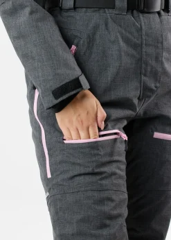 New Swedemount Cervinia Skisuit Long W Charcoal Melange/Light Pink
