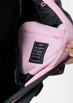 New Swedemount Cervinia Skisuit Long W Charcoal Melange/Light Pink