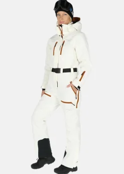 Discount Swedemount Cervinia Skisuit Long W Offwhite/Sugar Almond
