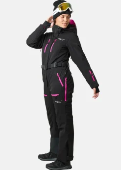Sale Swedemount Cervinia Skisuit Long W Black/Fresh Pink