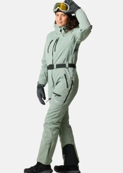 Outlet Swedemount Cervinia Skisuit W Seaweed Green/Dk. Olive Green