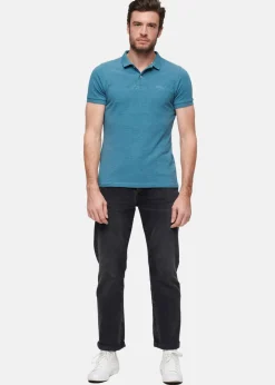 Clearance Superdry CLASSIC PIQUE POLO Alaskan Blue Marl