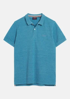 Clearance Superdry CLASSIC PIQUE POLO Alaskan Blue Marl