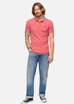 Outlet Superdry CLASSIC PIQUE POLO Punch Pink Marl