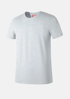 Sale Huski Wear Coastal Logo Tee Light Grey Melange