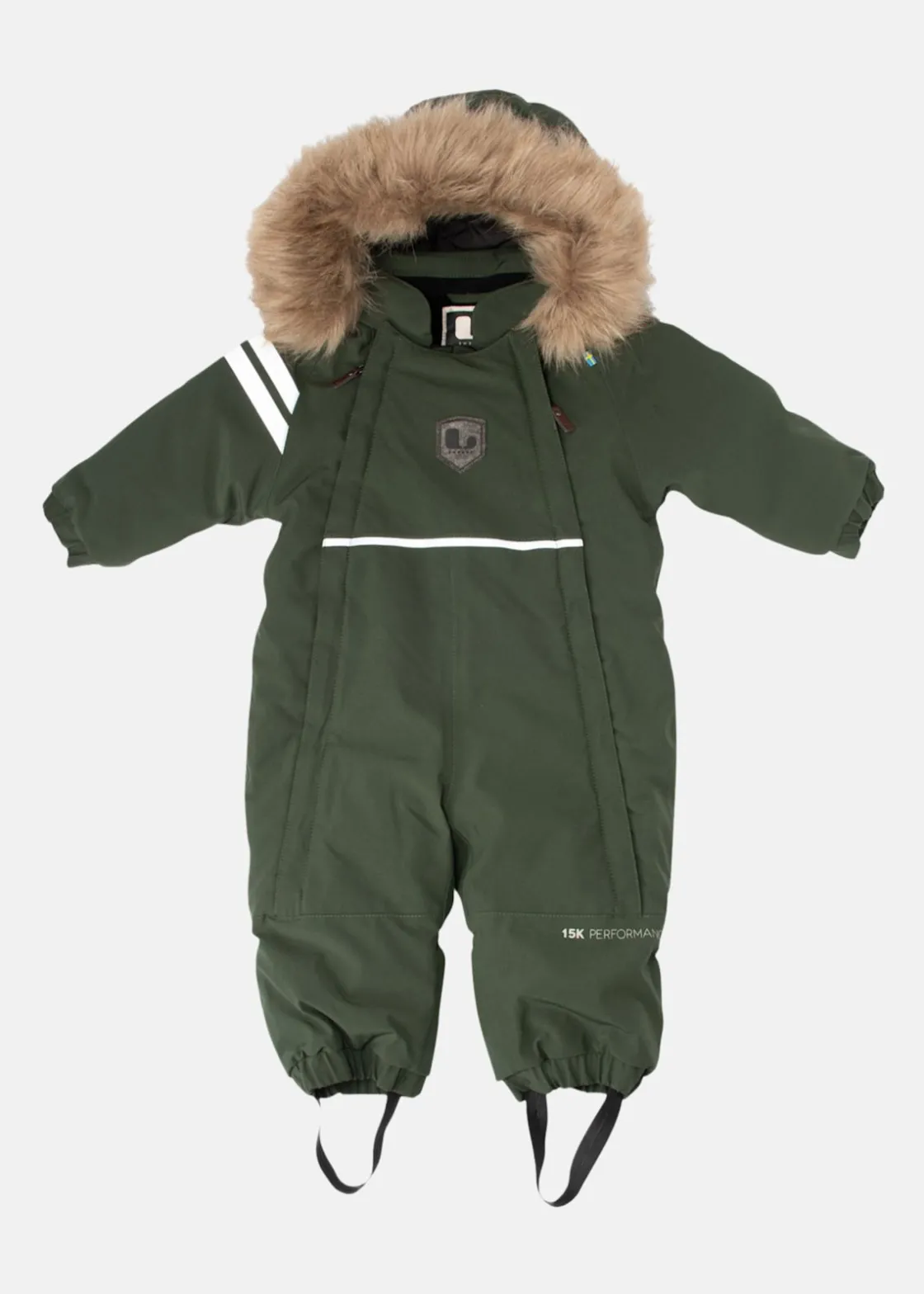 Outlet Lindberg COLDEN WINTER BABY OVERALL GREEN