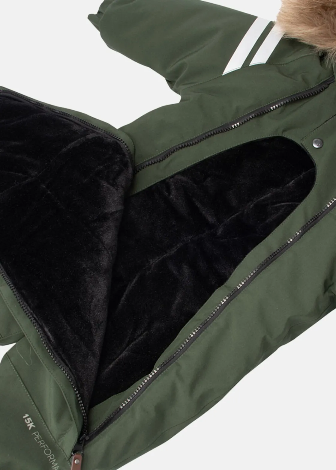 Outlet Lindberg COLDEN WINTER BABY OVERALL GREEN