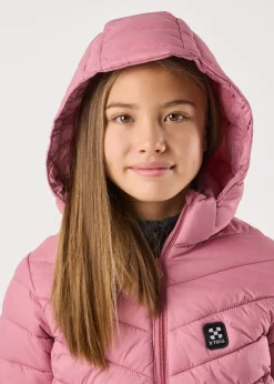 X-trail Colorado Lightweight Hooded Coat JR Dusty Rose