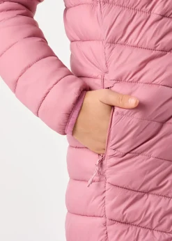 X-trail Colorado Lightweight Hooded Coat JR Dusty Rose