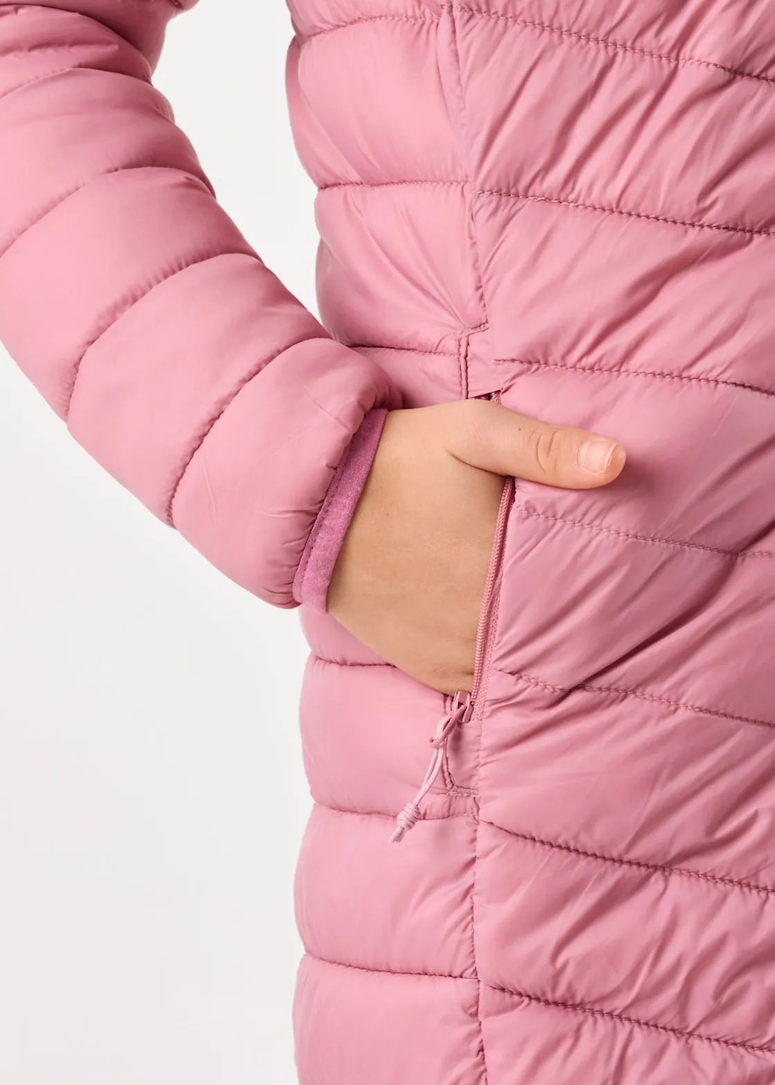 X-trail Colorado Lightweight Hooded Coat JR Dusty Rose