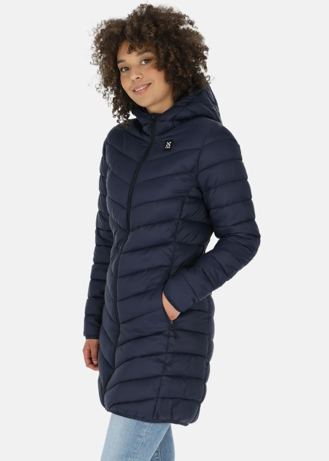 Best X-trail Colorado Lightweight Hooded Coat W Dk. Navy