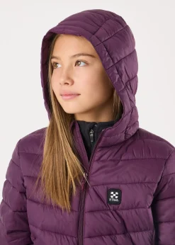 Outlet X-trail Colorado Lightweight Hooded Coat JR Burgundy