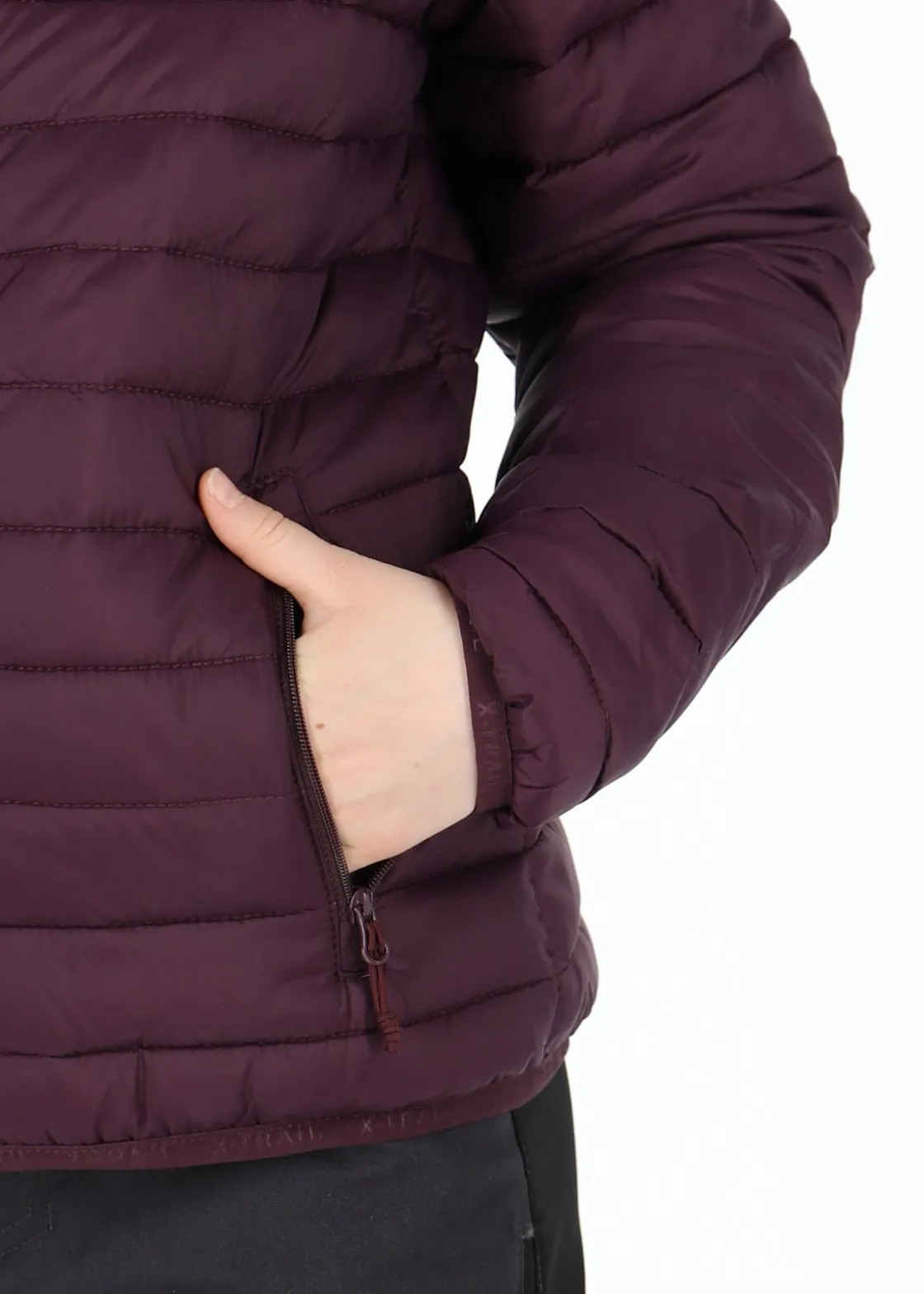 Outlet X-trail Colorado Lightweight Hooded Jacket JR Burgundy