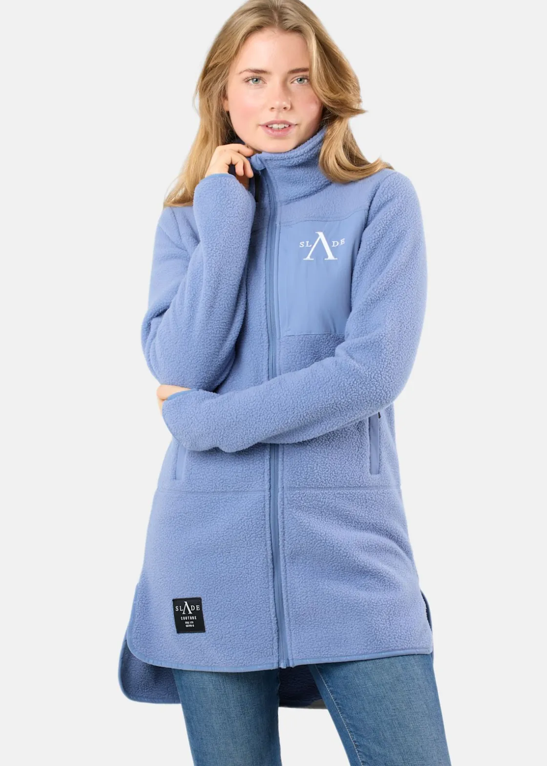 Outlet Slade Colorado Pile Coat W Dusty Blue