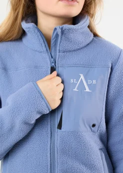 Outlet Slade Colorado Pile Coat W Dusty Blue