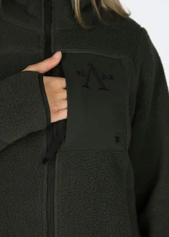 Clearance Slade Colorado Pile Coat W Olive