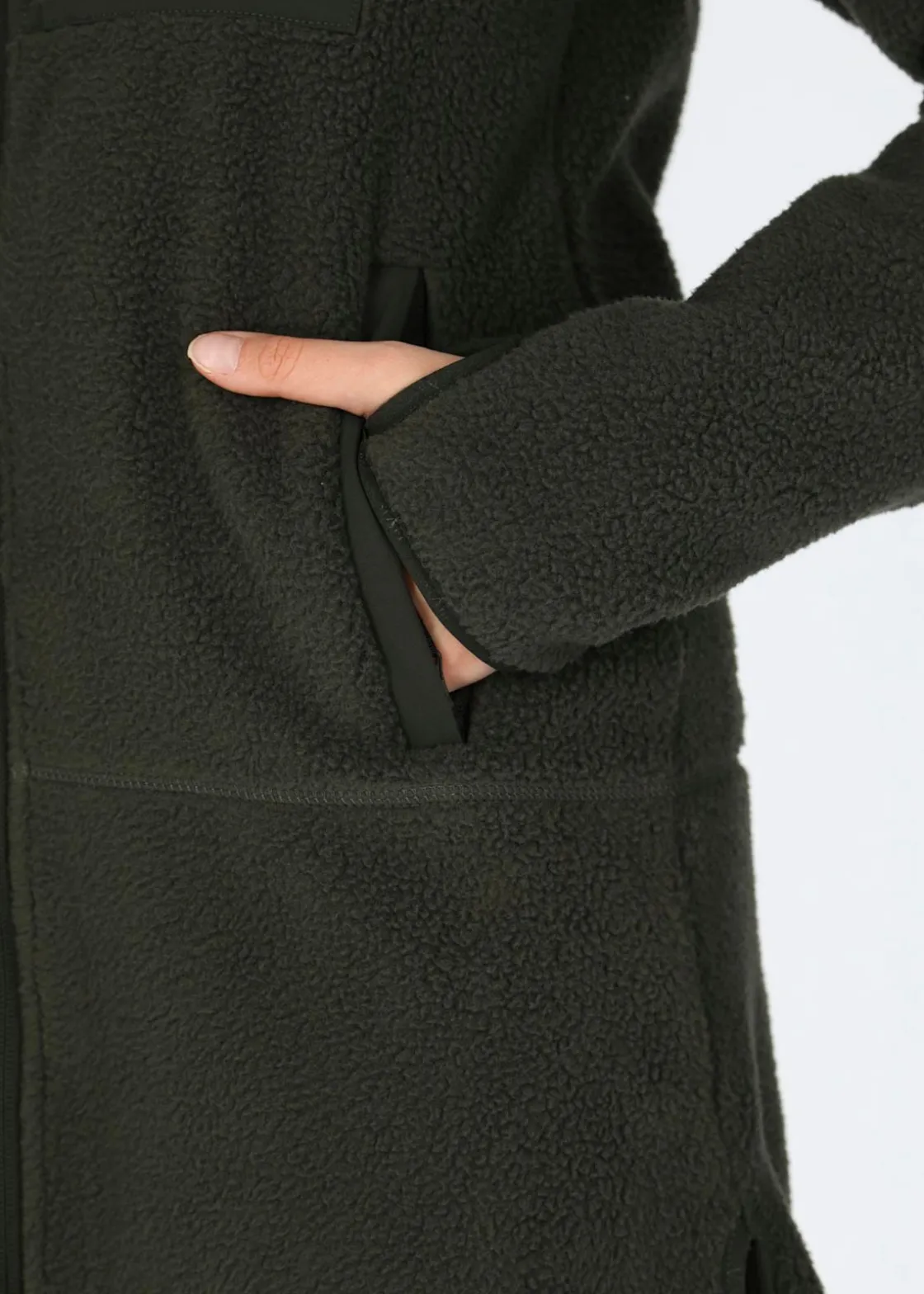 Clearance Slade Colorado Pile Coat W Olive