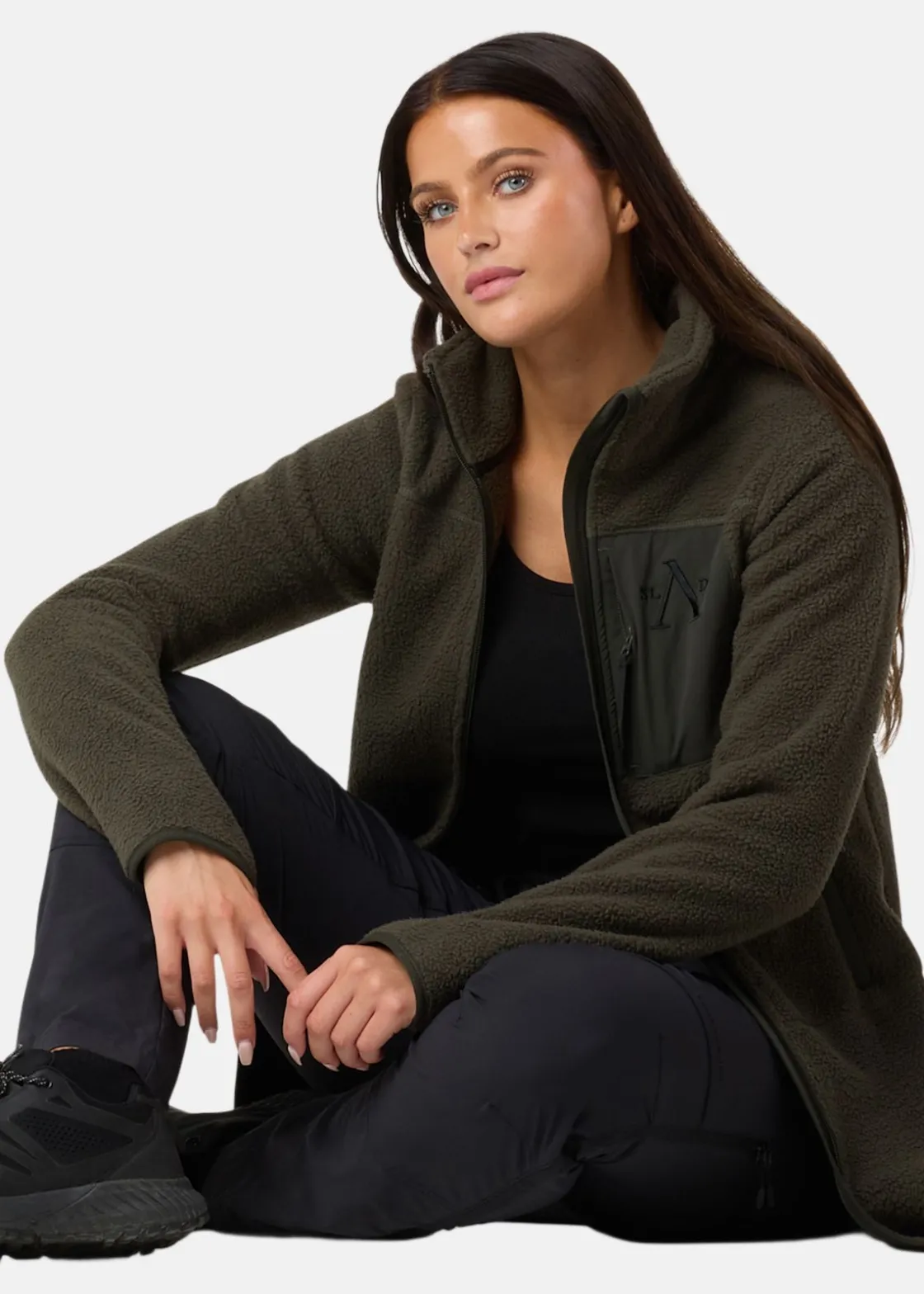 Clearance Slade Colorado Pile Coat W Olive