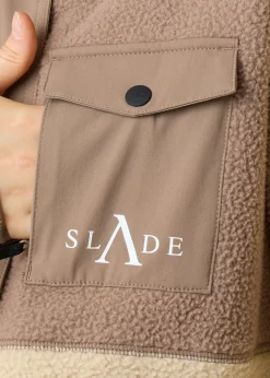 Sale Slade Colorado Pile Jacket W Coffee/Sand