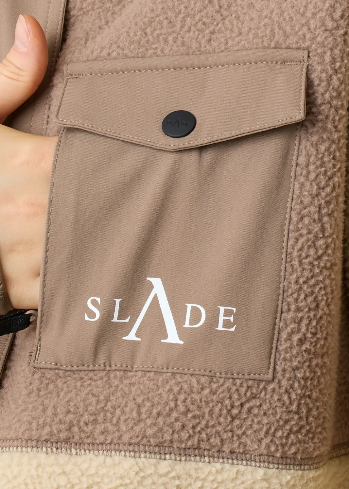 Sale Slade Colorado Pile Jacket W Coffee/Sand