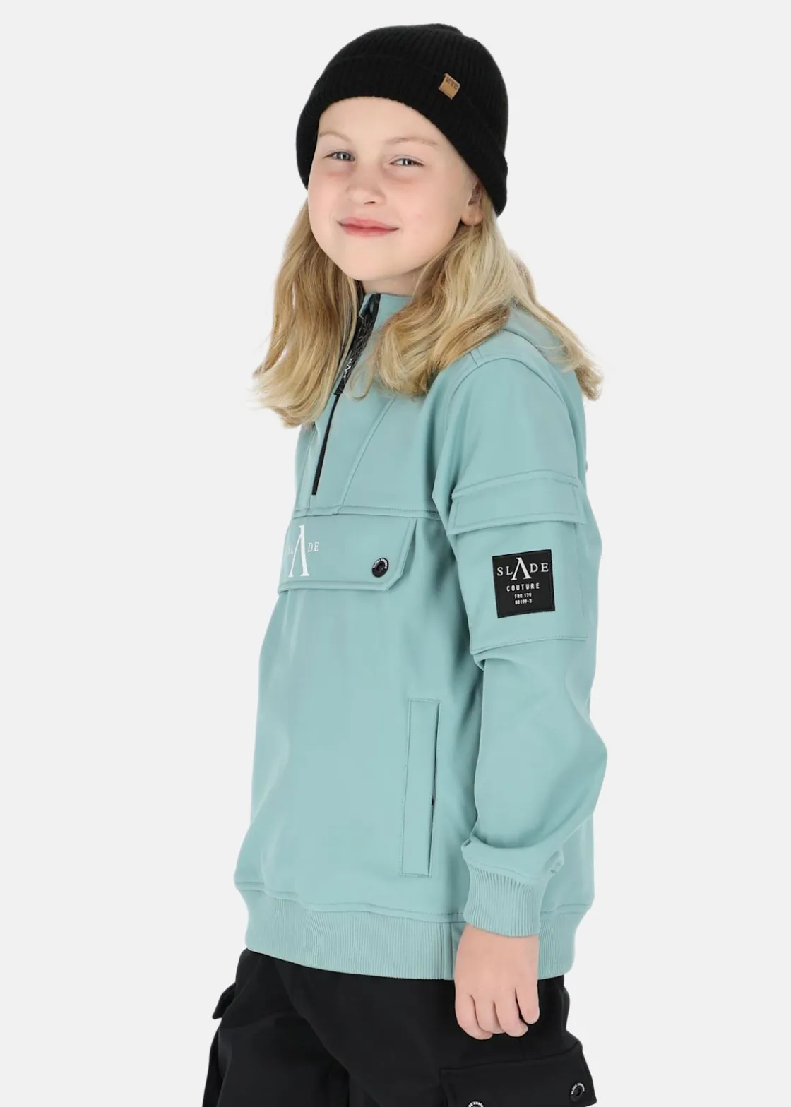 New Slade Colorado Softshell Anorak JR Seaweed Green