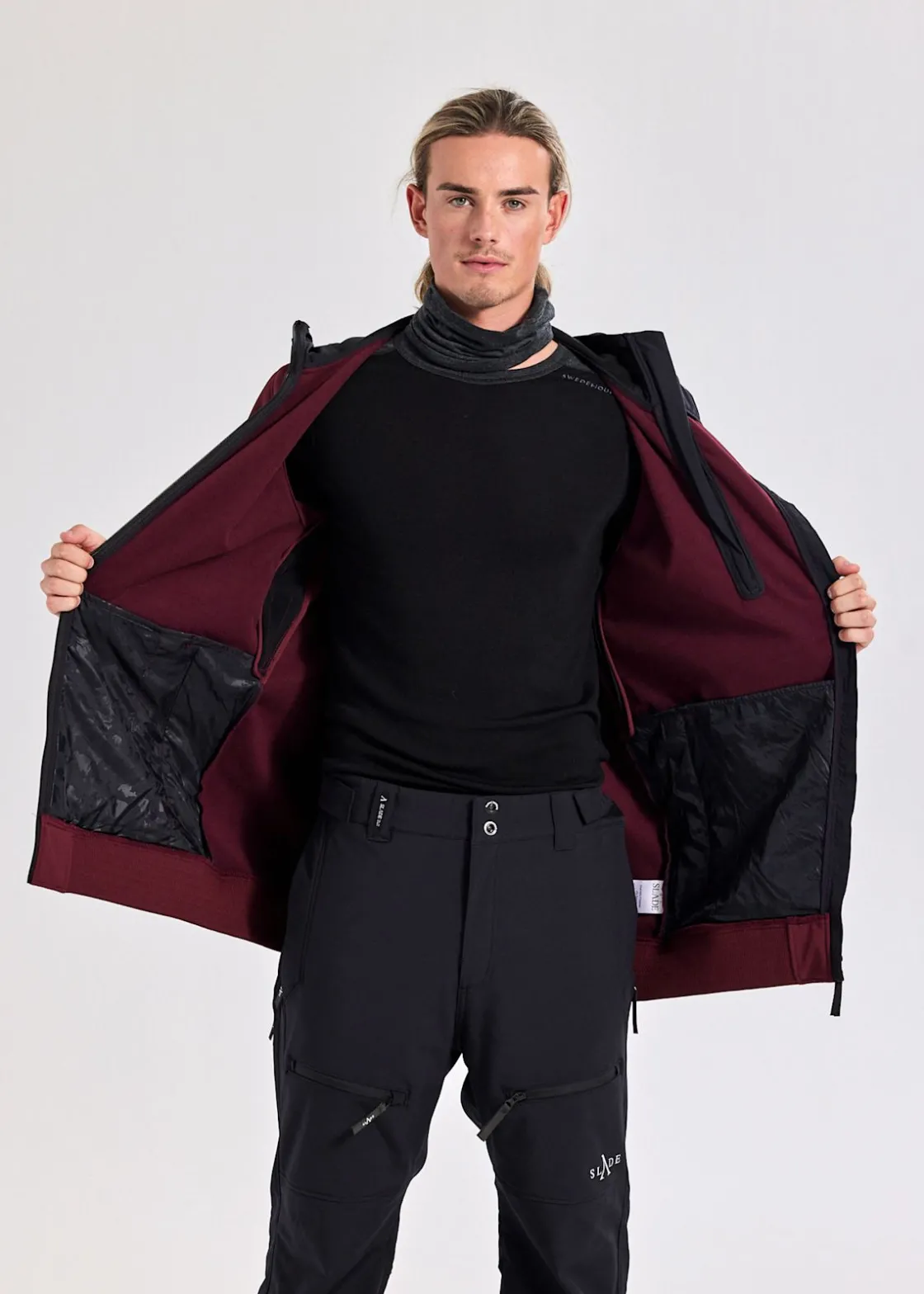 Best Slade Colorado Softshell Jacket Burgundy/Black