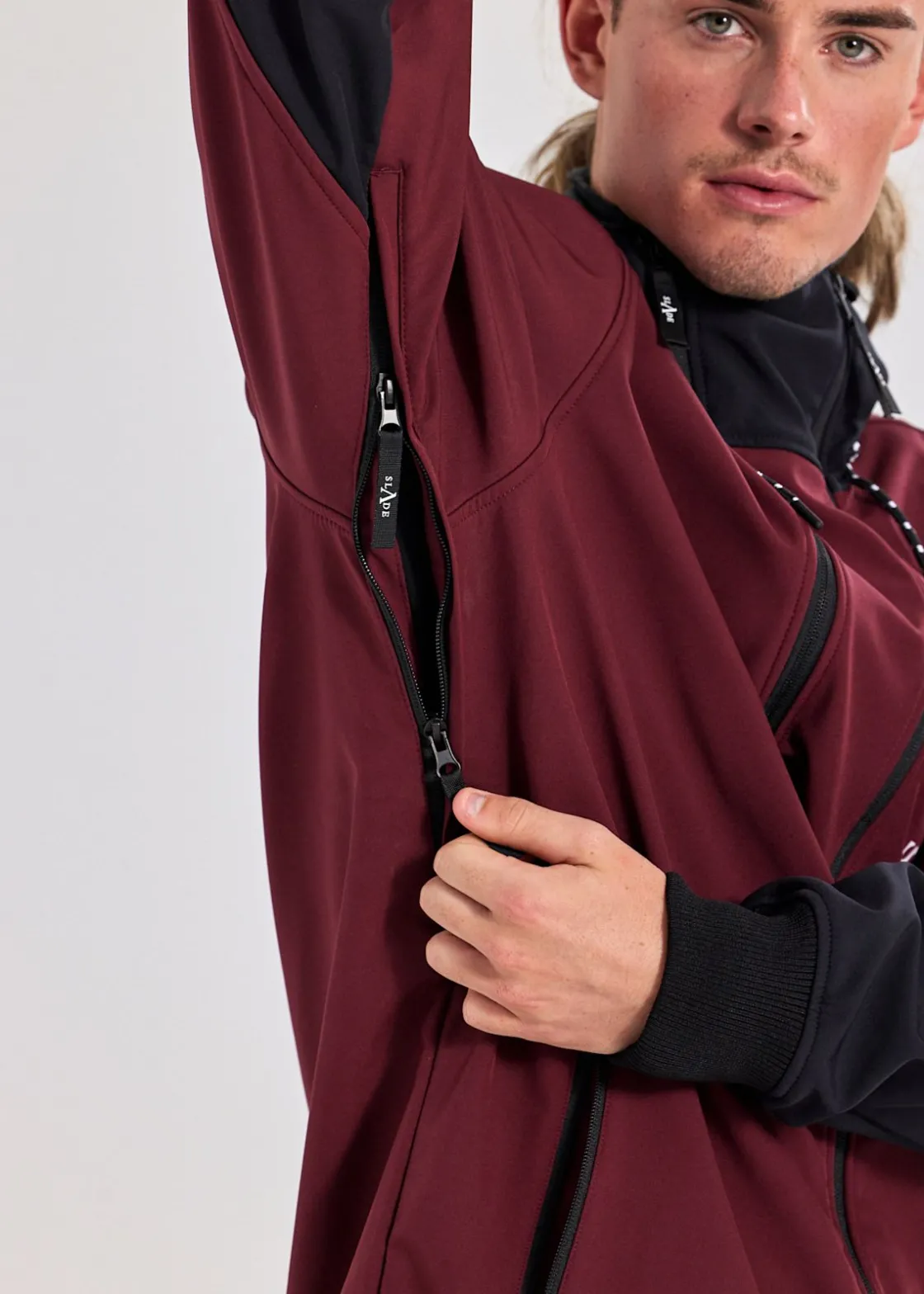 Best Slade Colorado Softshell Jacket Burgundy/Black