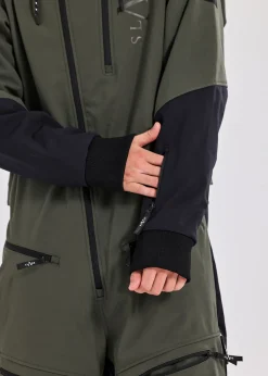 Clearance Slade Colorado Softshell Skisuit Olive/Black