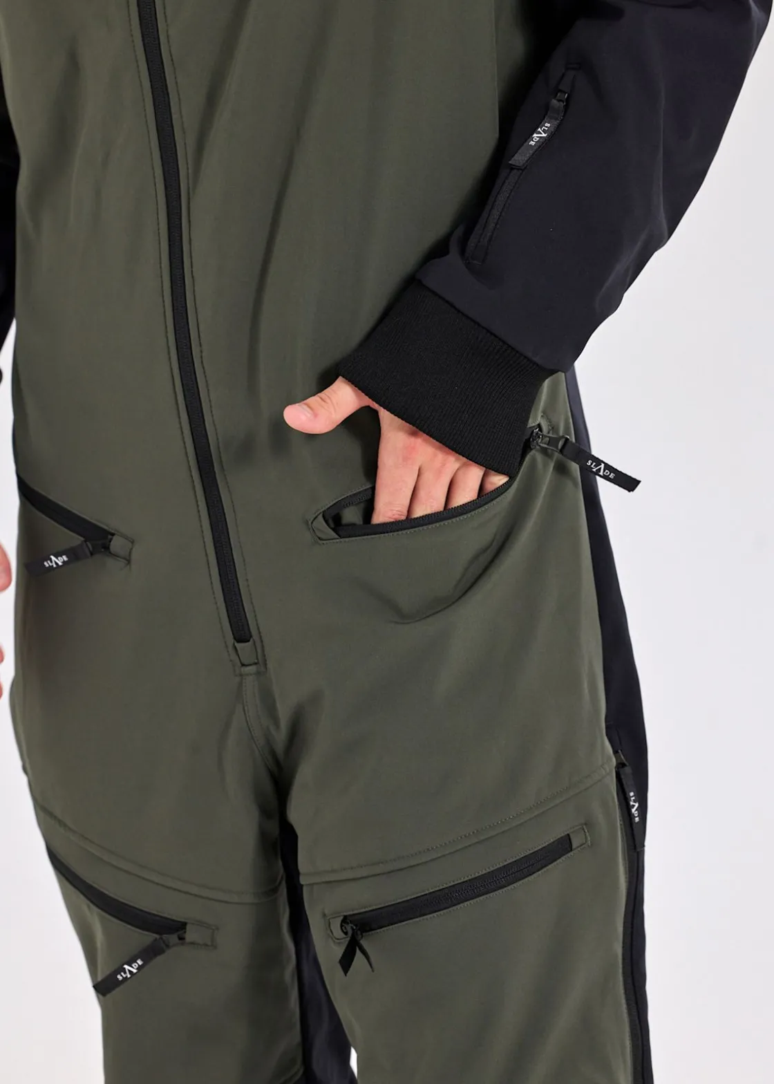 Clearance Slade Colorado Softshell Skisuit Olive/Black