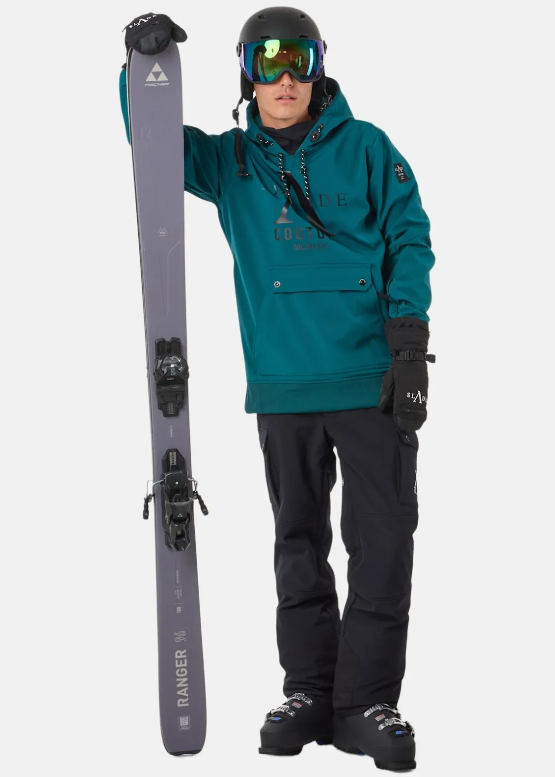 Online Slade Colorado Softshell Snow Hood Emerald Green
