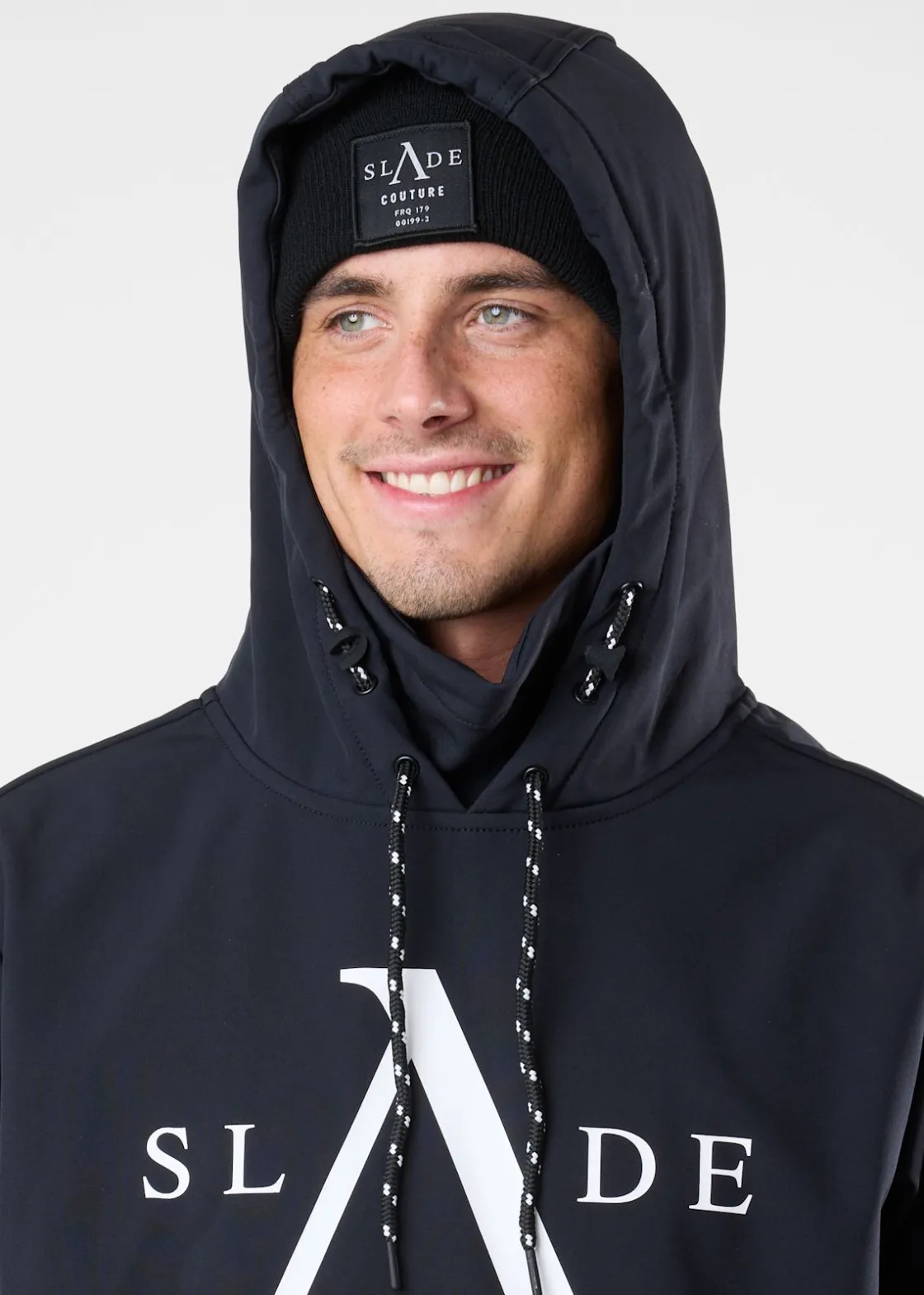 New Slade Colorado Softshell Snow Hood Black/White