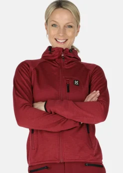 Clearance X-trail Colorado Stretch Melange Hood W Burgundy Melange