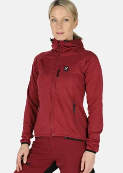 Clearance X-trail Colorado Stretch Melange Hood W Burgundy Melange